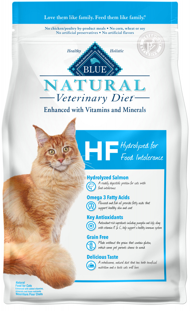 Blue Buffalo Natural Veterinary Diet HF Hydrolyzed for Food Intolerance Dry Cat Food