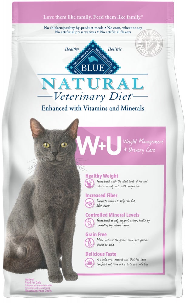 Blue Buffalo Natural Veterinary Diet W+U Weight Management + Urinary Care Dry cat Food