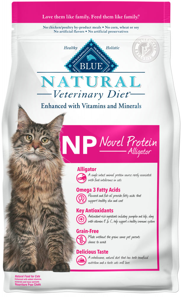 Blue Buffalo Natural Veterinary Diet NP Novel Protein-Alligator Grain-Free Dry Cat Food