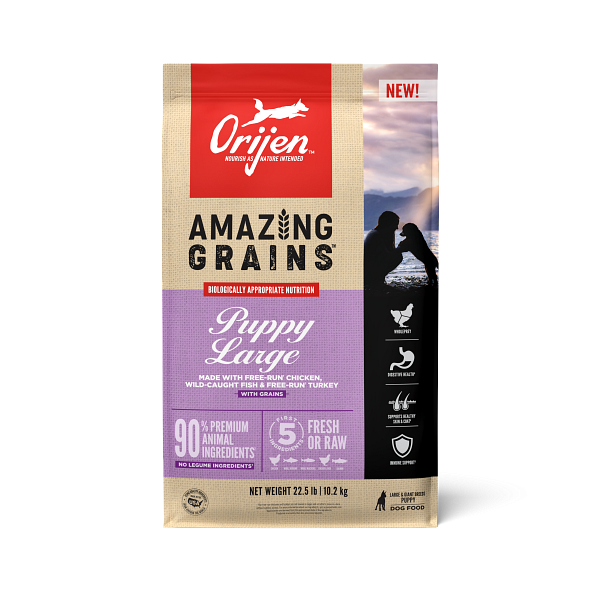 Image of ORIJEN Amazing Grains Puppy Large Breed Dry Dog Food
