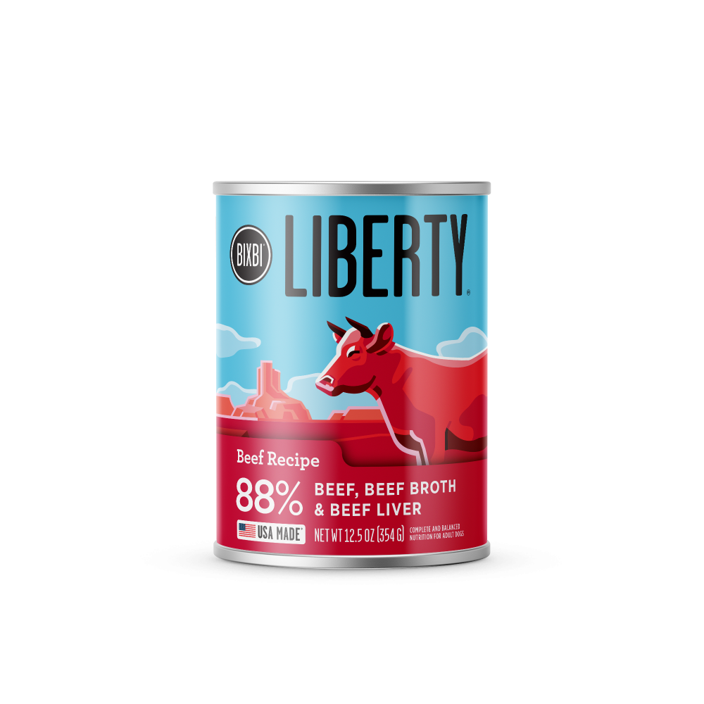 BIXBI Liberty Limited Ingredient Beef Recipe Canned Dog Food