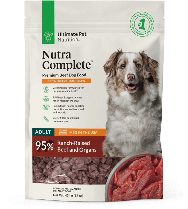 Ultimate Pet Nutrition Nutra Complete Beef Freeze Dog Dry Food