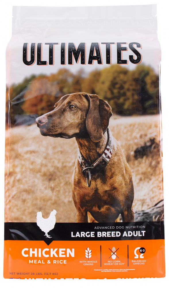 Ultimates Chicken Meal & Brown Rice Large Breed Adult Dry Dog Food ...