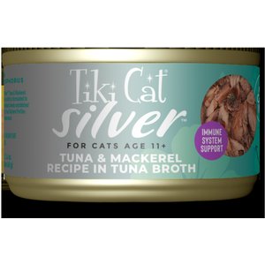Tiki Cat Silver Tuna & Mackerel Recipe in Tuna Broth Senior Wet Cat Food