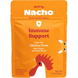 Made by Nacho Immune Support Cage-Free Chicken Puree with Bone Broth Wet Cat Food Topper