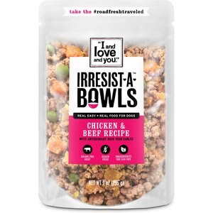 Image of I and Love and You Irresist-a-Bowls Grain-Free Chicken & Beef Recipe Freeze-Dried Dog Food
