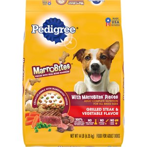 Pedigree With MarroBites Pieces Steak & Vegetable Flavor Adult Dry Dog Food