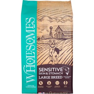 Wholesomes Sensitive Skin & Stomach Large Breed Salmon Dry Dog Food