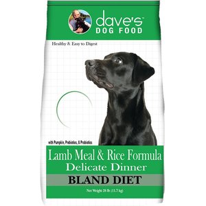 Dave's Pet Food Dave's Delicate Formula Bland Lamb Meal & Rice Flavored Dry Dog Food