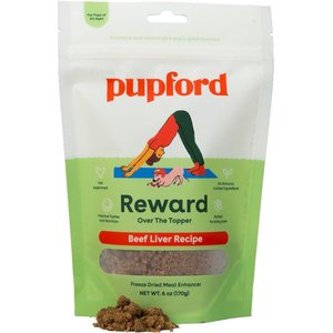Pupford Over the Topper Beef Liver Freeze-Dried Dog Food Topper