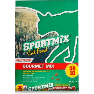 SPORTMiX Gourmet Mix with Chicken, Liver & Fish Flavor Adult Dry Cat Food
