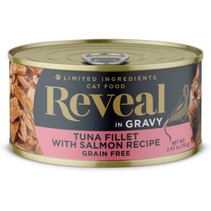 Reveal Natural Grain-Free Tuna with Salmon in Gravy Flavored Wet Cat Food