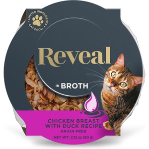 Reveal Natural Grain-Free Chicken with Duck in Broth Flavored Wet Cat Food