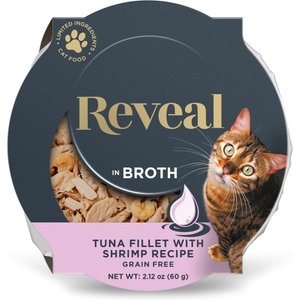 Reveal Natural Grain-Free Tuna with Shrimp in Broth Flavored Wet Cat Food