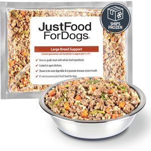 Image of JustFoodForDogs Large Breed Support Beef & Brown Rice Support Fresh Frozen Dog Fresh Food