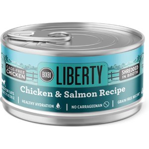 BIXBI Liberty Chicken & Salmon Recipe in Broth Grain-Free Wet Cat Food