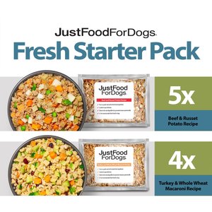 Image of JustFoodForDogs Fresh Starter Pack Frozen Human-Grade Fresh Dog Food