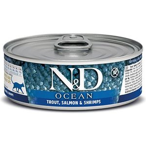 Image of Farmina N&D Ocean Trout, Salmon & Shrimp Grain-Free Wet Cat Food
