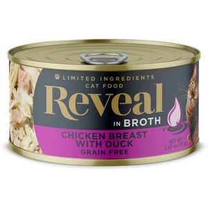 Reveal Natural Limited Ingredient Grain Free Chicken Breast & Duck in Broth Wet Cat Food