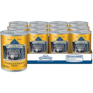 Blue Buffalo Wilderness Healthy Weight Turkey & Chicken Grill Grain-Free Adult Canned Dog Food