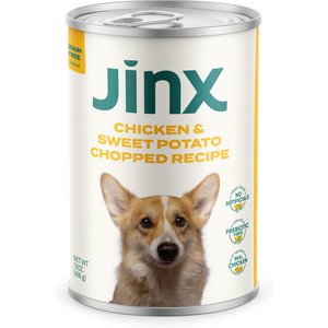 Image of Jinx Chicken & Sweet Potato Chopped Recipe Grain-Free Wet Dog Food