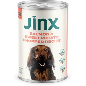 Jinx Salmon & Sweet Potato Chopped Recipe Grain-Free Wet Dog Food