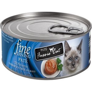 Image of Fussie Cat Fine Dining Pate Tuna with Shrimp Entrée Wet Cat Food