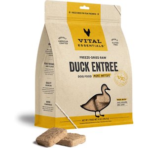 Vital Essentials Duck Mini Patties Entree Freeze-Dried Raw Dog Food