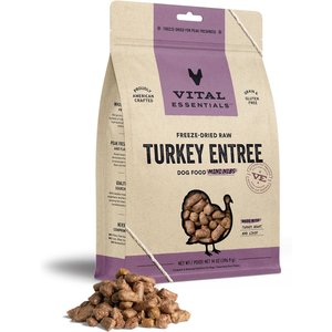 Image of Vital Essentials Turkey Mini Nibs Entree Freeze-Dried Raw Dog Food