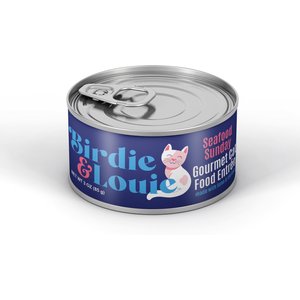 Birdie & Louie Seafood Flavored Chunks in Gravy Canned Cat Food