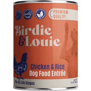Birdie & Louie Chicken & Rice Flavored Pate Canned Dog Food