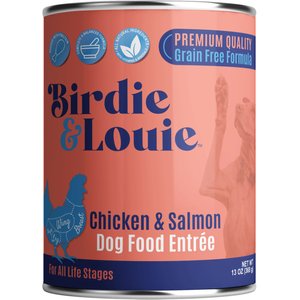 Birdie & Louie Chicken & Salmon Flavored Canned Pate Dog Food