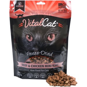 Vital Essentials Vital Cat Freeze-Dried Beef & Chicken Mini Nibs Cat Food
