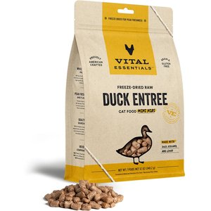 Vital Essentials Freeze-Dried Raw Duck Mini Nibs Entree Cat Food