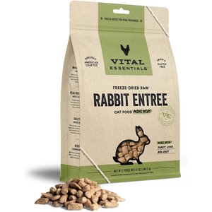 Image of Vital Essentials Freeze-Dried Raw Rabbit Mini Nibs Entree Cat Food