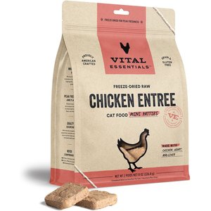 Vital Essentials Freeze-Dried Raw Chicken Mini Patties Entree Cat Food