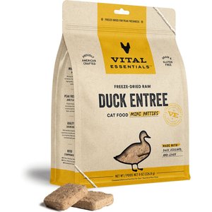 Vital Essentials Freeze-Dried Raw Duck Mini Patties Entree Cat Food