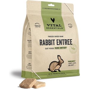 Image of Vital Essentials Freeze-Dried Raw Rabbit Mini Patties Entree Cat Food