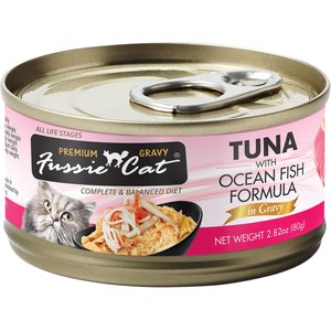 Image of Fussie Cat Tuna with Oceanfish in Gravy Wet Cat Food