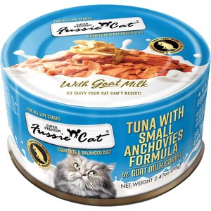 Image of Fussie Cat Tuna with Small Anchovies in Goats Milk Wet Cat Food
