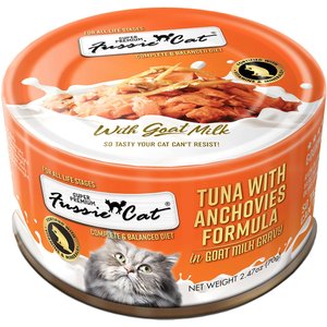 Image of Fussie Cat Tuna with Anchovies in Goats Milk Wet Cat Food