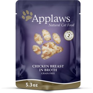 Image of Applaws Chicken in Broth Limited Ingredient Wet Cat Food Pouches