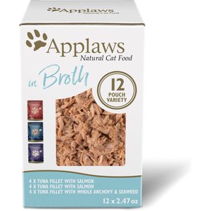 Image of Applaws Variety of Fish Flavors in Broth Limited Ingredient Wet Cat Food