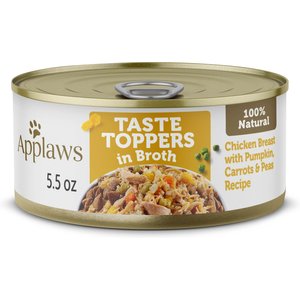 Applaws Taste Toppers Chicken Breast w/Pumpkin, Peas & Carrots in Broth Natural Wet Dog Food
