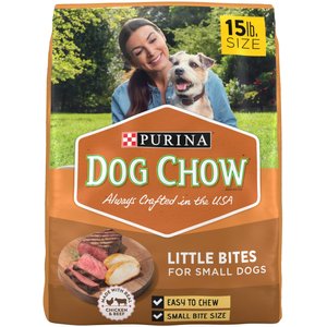 Dog Chow Adult Little Bites with Real Chicken & Beef Small Breed Dry Dog Food