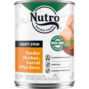 Nutro Hearty Stew Tender Chicken, Carrot & Pea Stew Grain-Free Canned Dog Food
