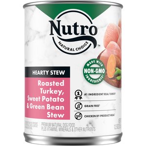 Nutro Hearty Stew Turkey, Sweet Potato & Green Bean Cuts in Gravy Canned Dog Food