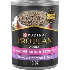 Purina Pro Plan Adult Sensitive Skin & Stomach Turkey & Oat Meal Entree​ Wet Dog Food