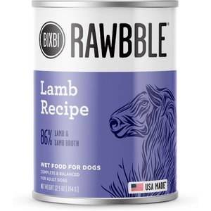Image of BIXBI Rawbble Grain-Free Canned Lamb Recipe Wet Dog Food