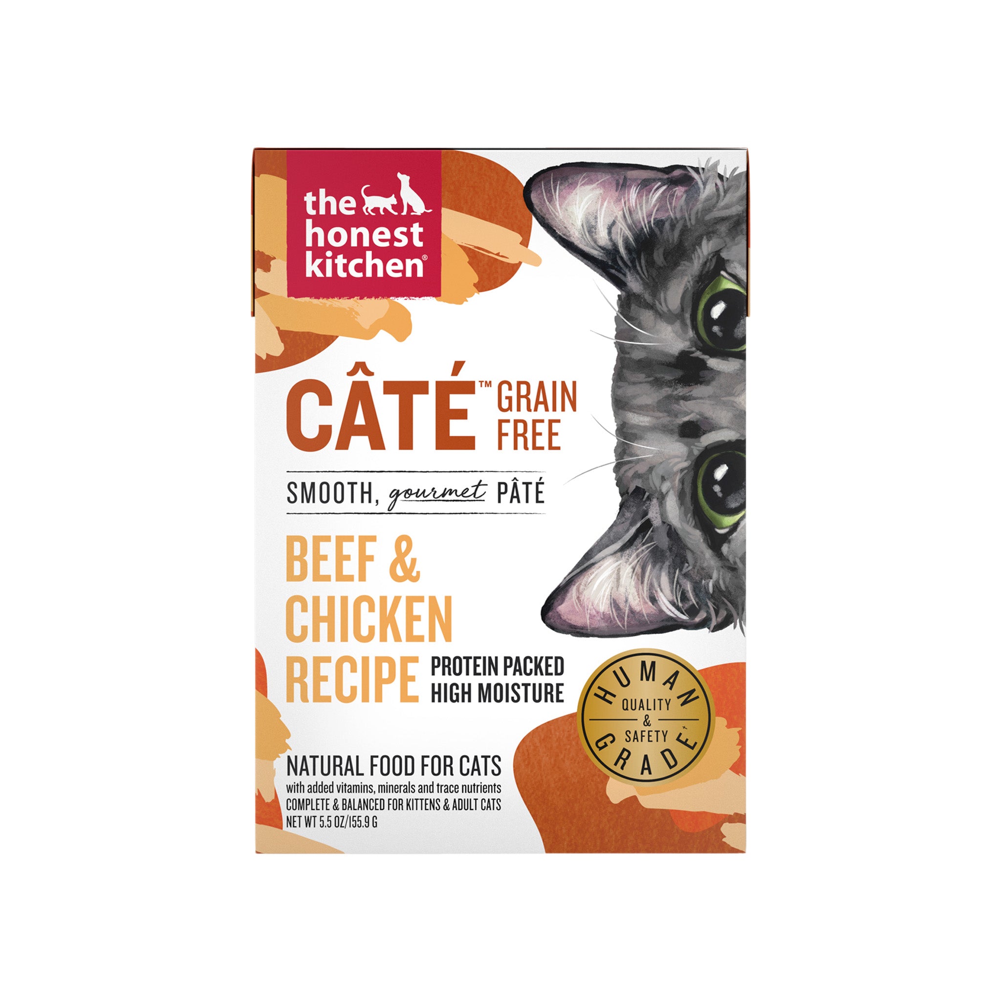 The Honest Kitchen Cate Grain Free Beef & Chicken Pate Wet Cat Food